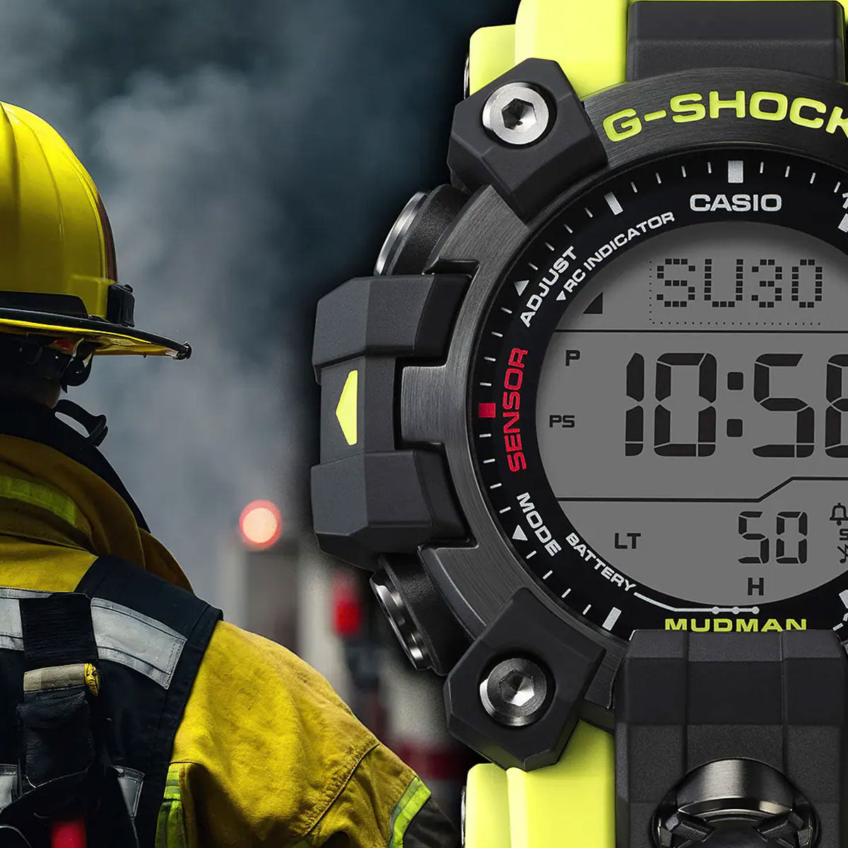 RELOJ DIGITAL PARA HOMBRE CASIO G-SHOCK GW-9500MRY-1A9DR - VERDE