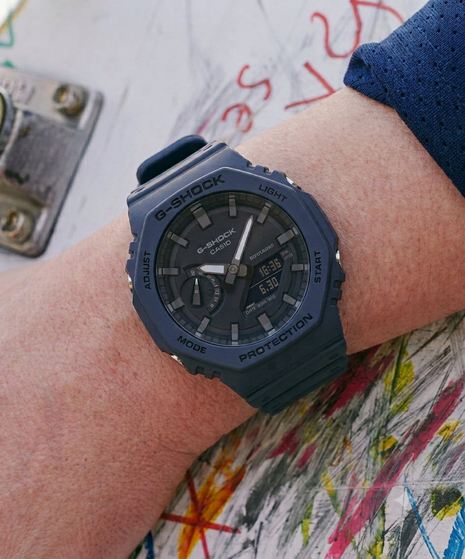 RELOJ ANÁLOGO DIGITAL PARA HOMBRE CASIO G-SHOCK GA-B2100-2ADR - AZUL