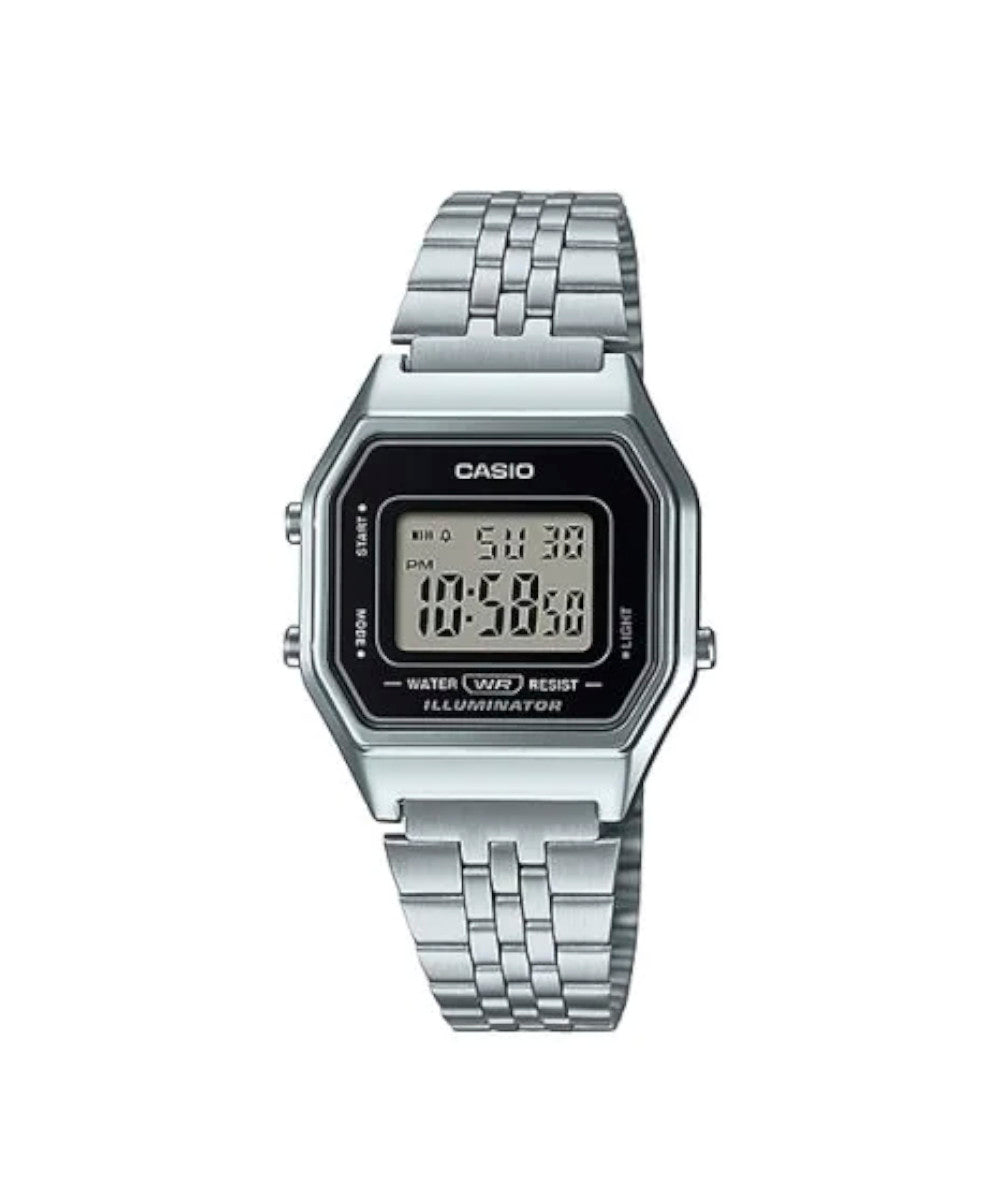 RELOJ CASIO VINTAGE LA680WA-1DF -PLATEADO