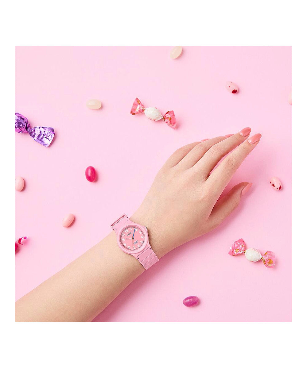 RELOJ PARA MUJER CASIO LQ-24B-4BDF -ROSADO