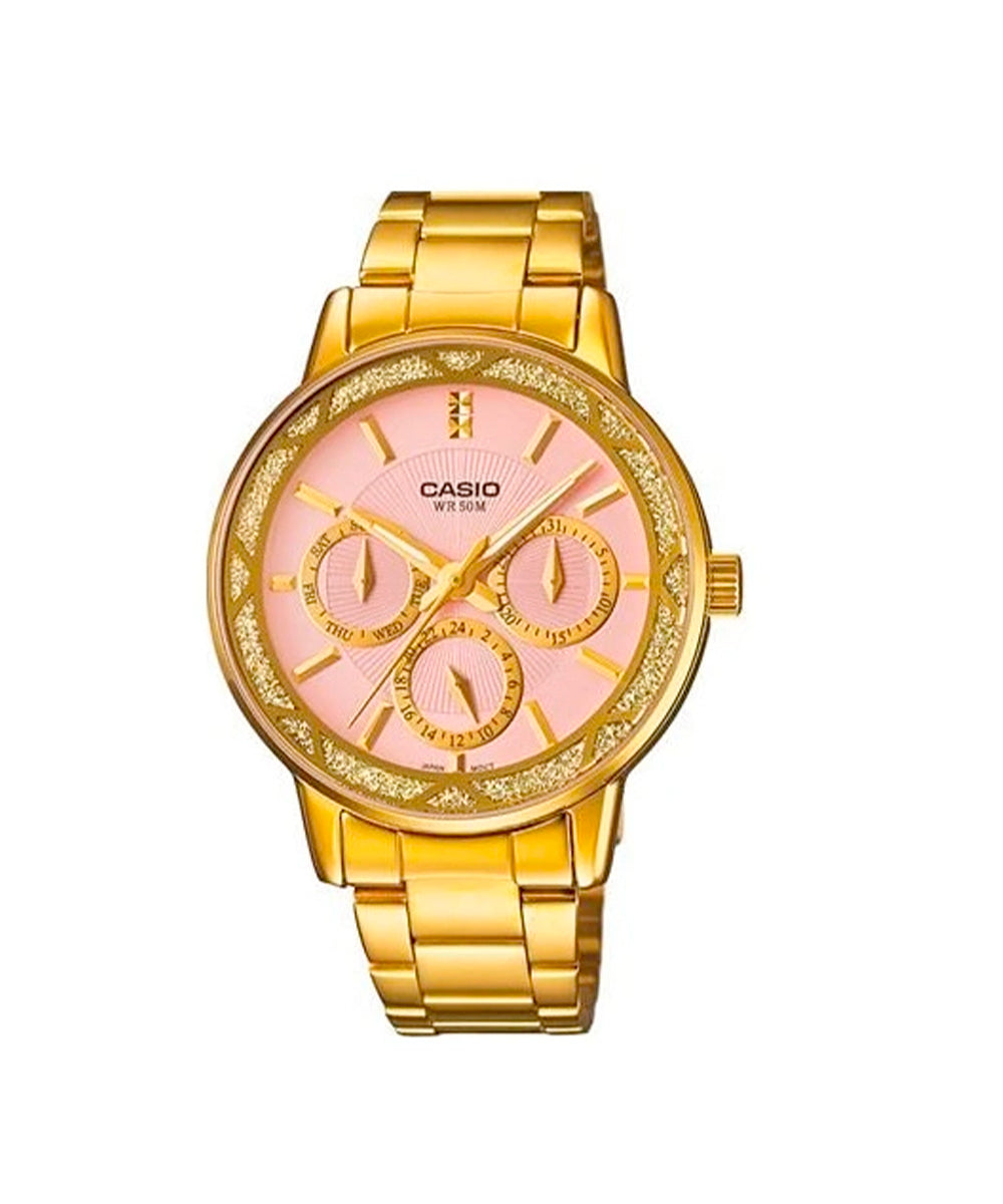 RELOJ PARA MUJER CASIO LTP-2087G-6AVDF -ROSADO