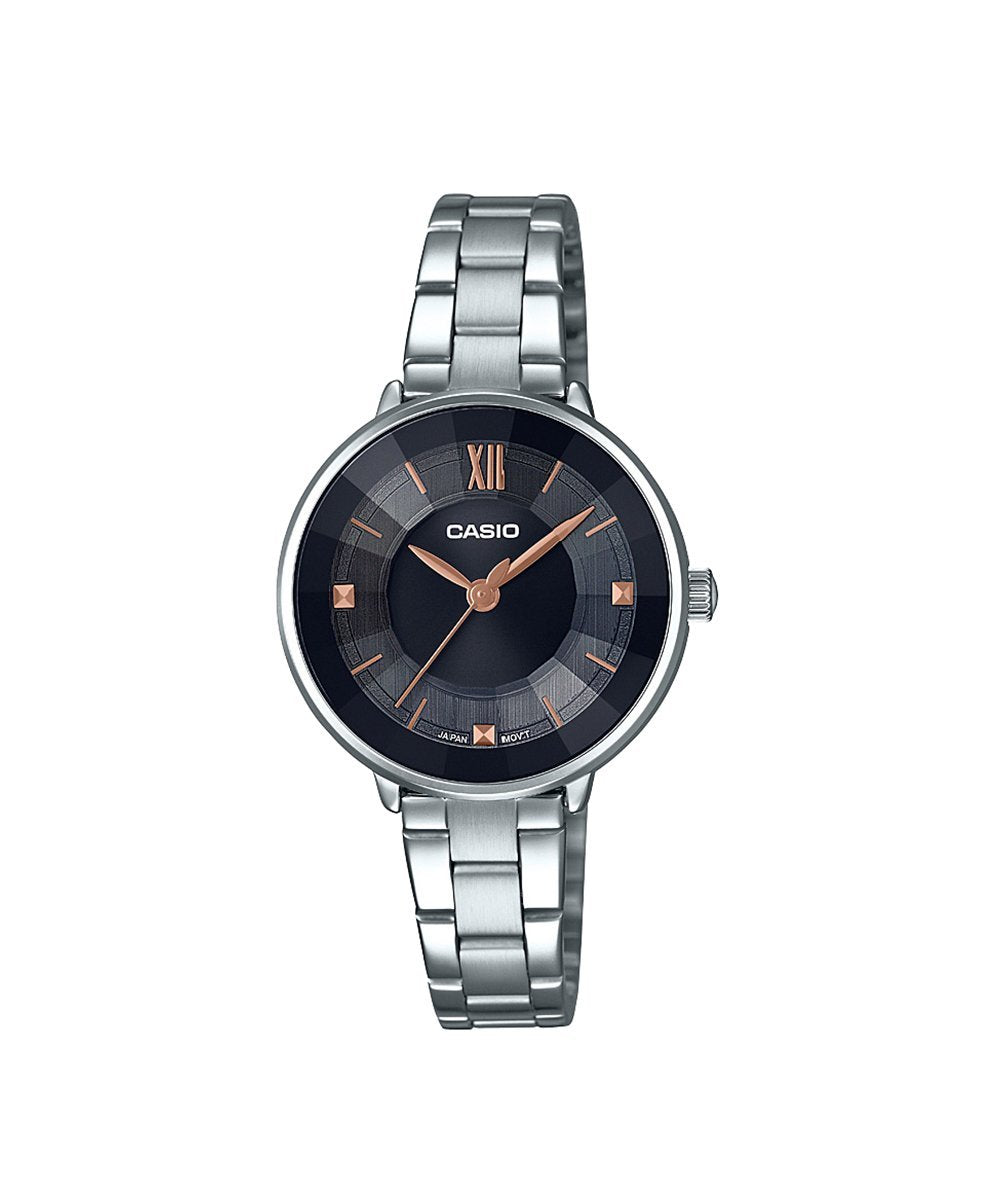RELOJ PARA MUJER CASIO LTP-E163D-1ADF -NEGRO
