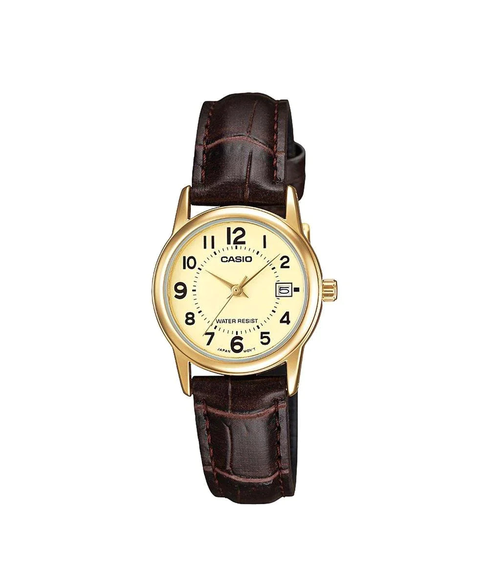 RELOJ PARA MUJER CASIO LTP-V002GL-9BUDF -AMARILLO