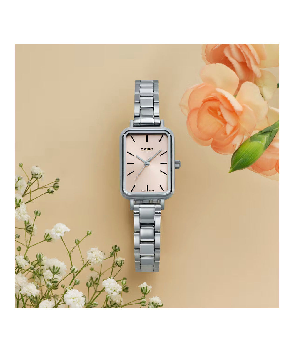 RELOJ PARA MUJER CASIO LTP-V009D-4EUDF -ROSADO