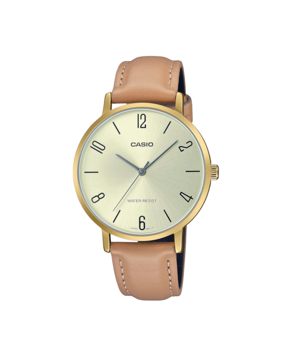 RELOJ PARA MUJER CASIO LTP-VT01GL-9B2UDF -AMARILLO