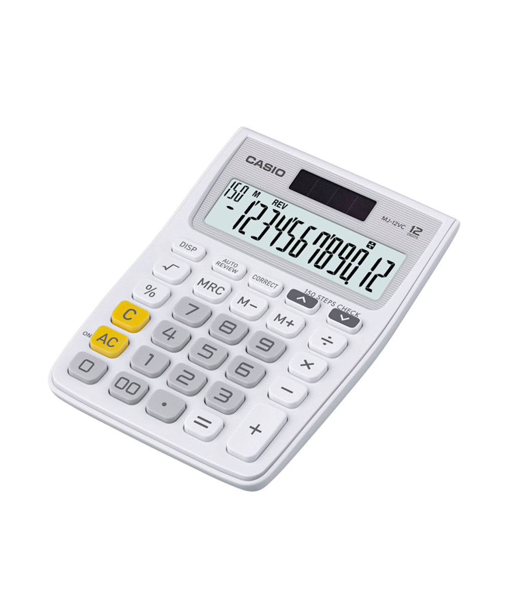 CALCULADORA CASIO MJ-12VC-WE-S-DP