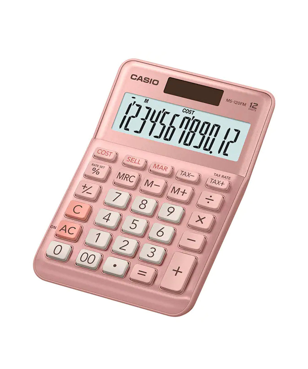 CALCULADORA CASIO MS-120FM-PK-W-DP