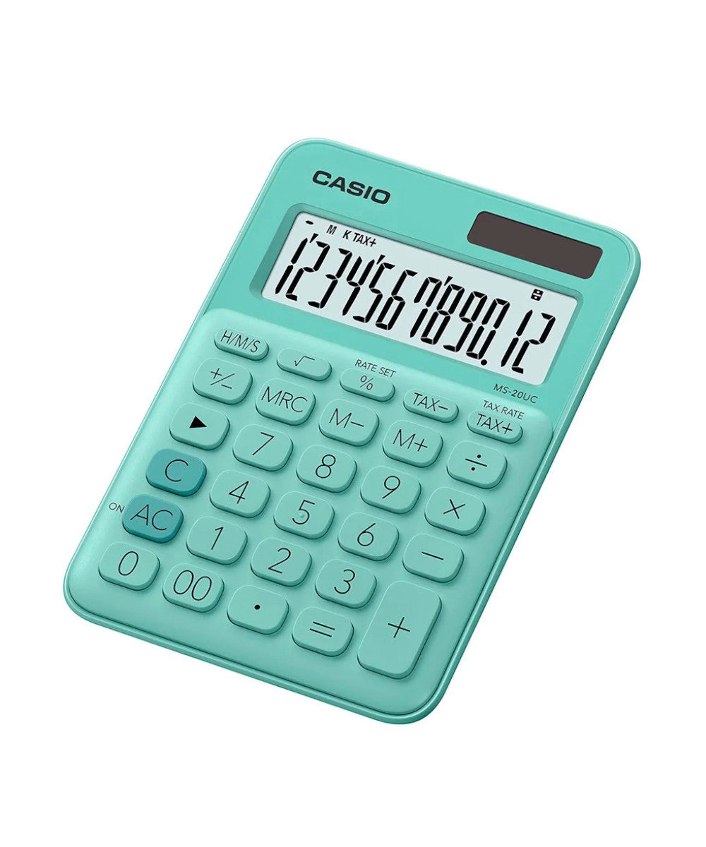 CALCULADORA CASIO MS-20UC-GN-W-DC