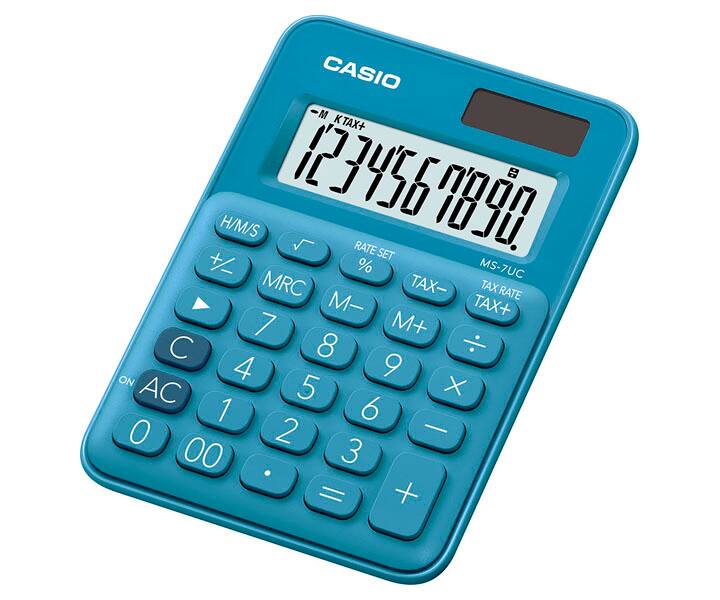 CALCULADORA CASIO - MI ESTILO MS-7UC-BU-W-DC