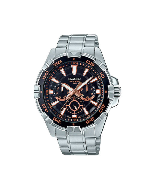 RELOJ PARA HOMBRE CASIO MTD-1069D-1A3VDF -PLATEADO