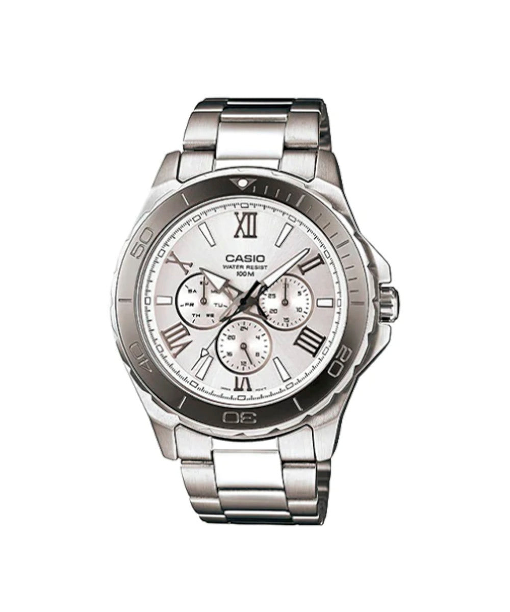 RELOJ PARA HOMBRE CASIO MTD-1075D-7AVDF -BLANCO