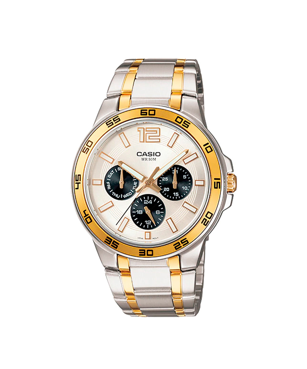 RELOJ PARA HOMBRE CASIO MTP-1300SG-7AVDF -BLANCO