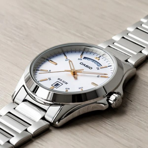 RELOJ PARA HOMBRE CASIO MTP-1370D-7A2VDF -BLANCO