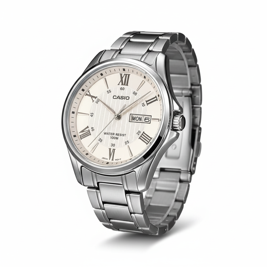 RELOJ PARA HOMBRE CASIO MTP-1384D-7AVDF -BLANCO