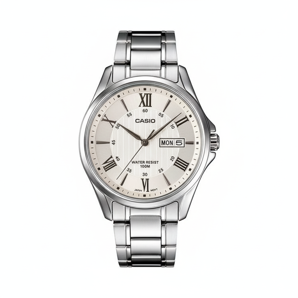 RELOJ PARA HOMBRE CASIO MTP-1384D-7AVDF -BLANCO