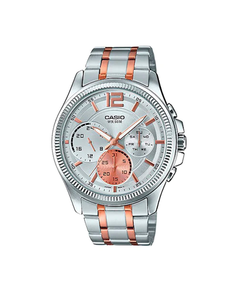 RELOJ PARA HOMBRE CASIO MTP-E305RG-7AVDF -BLANCO
