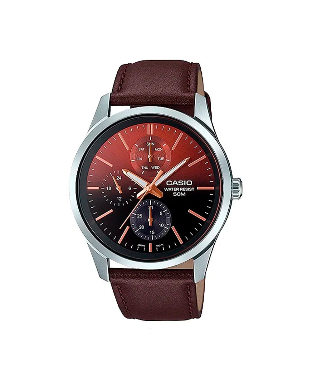 RELOJ PARA HOMBRE CASIO MTP-E330L-5AVDF -CAFÉ