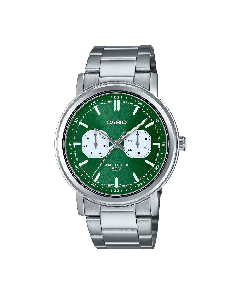 RELOJ PARA HOMBRE CASIO MTP-E335D-3EVDF -VERDE