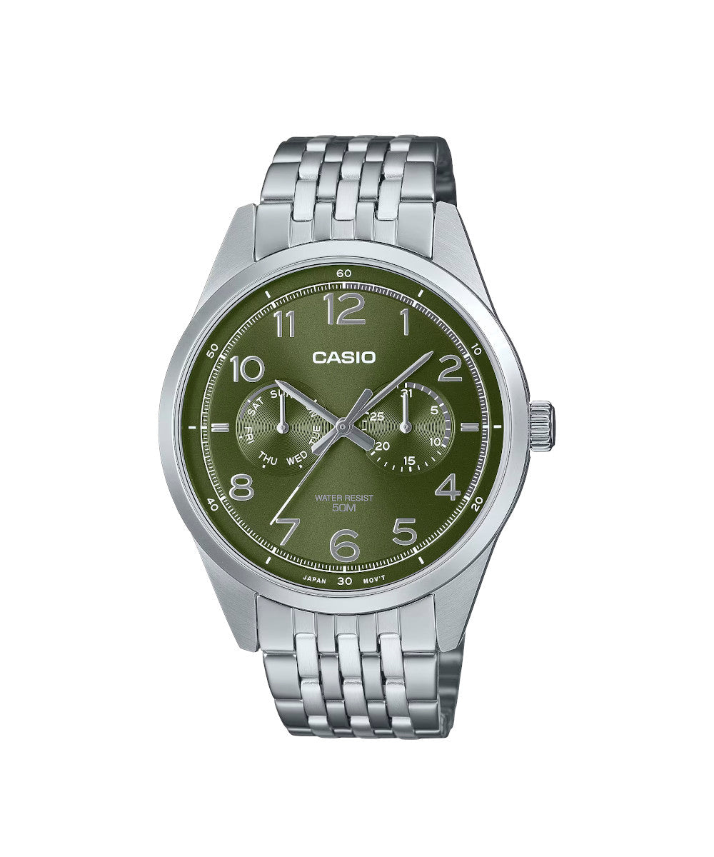 RELOJ PARA HOMBRE CASIO MTP-E340D-3AVDF -VERDE