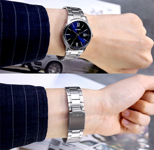 RELOJ PARA HOMBRE CASIO MTP-V002D-2B3UDF -AZUL