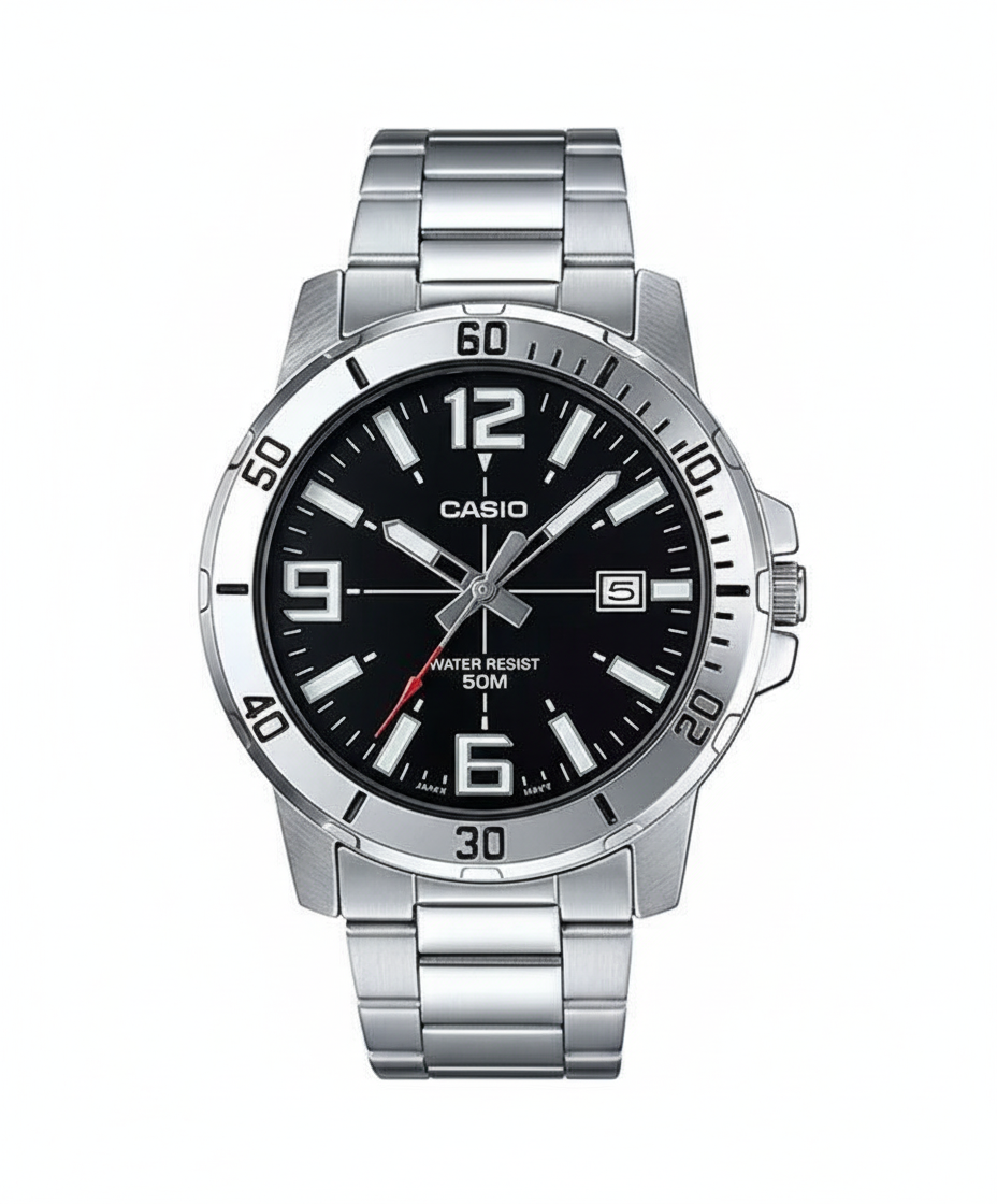 RELOJ PARA HOMBRE CASIO MTP-VD01D-1BVUDF -NEGRO