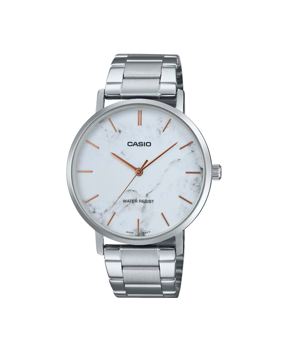 RELOJ PARA HOMBRE CASIO MTP-VT01DM-7AUDF -BLANCO
