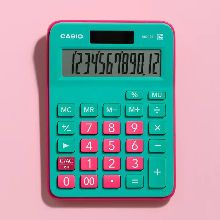 CALCULADORA CASIO MX-12B-GNRD-W-DC
