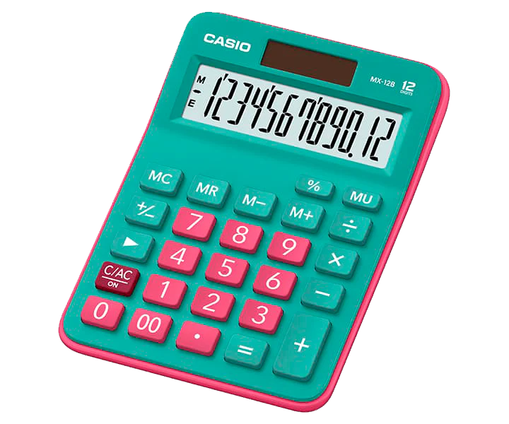 CALCULADORA CASIO MX-12B-GNRD-W-DC