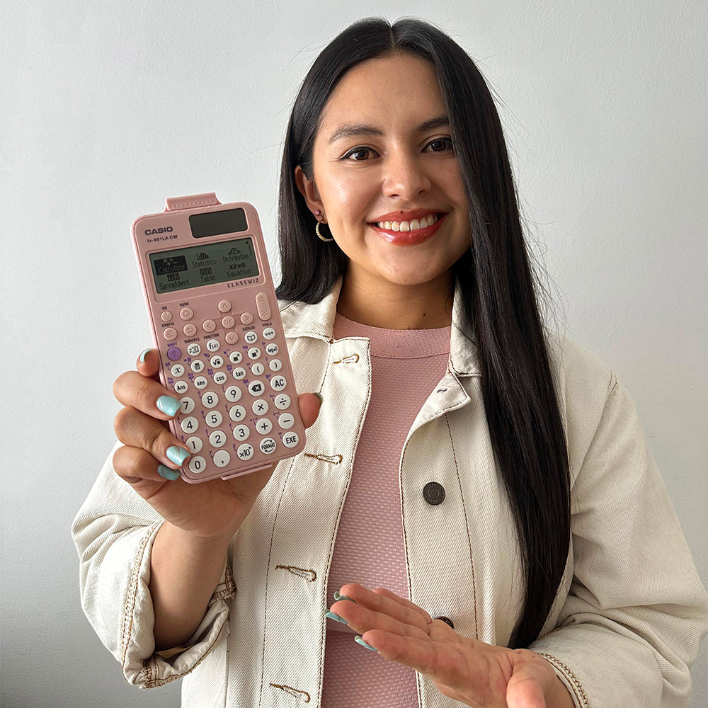 CALCULADORA CASIO ESCUELA Y UNIVERSIDAD FX-991LACW-ROSADA