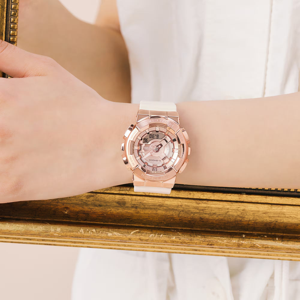 RELOJ ANÁLOGO DIGITAL PARA MUJER CASIO G-SHOCK GM-S110PG-4ADR - ROSADO