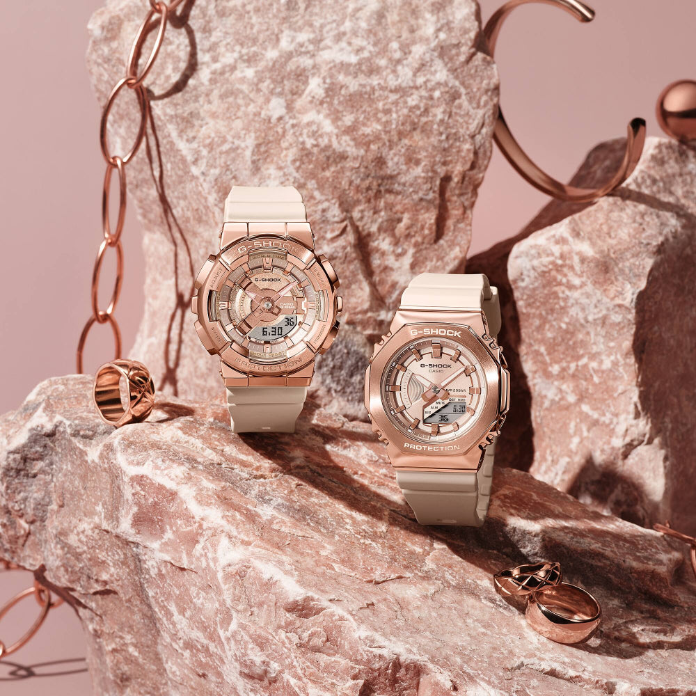 RELOJ ANÁLOGO DIGITAL PARA MUJER CASIO G-SHOCK GM-S110PG-4ADR - ROSADO