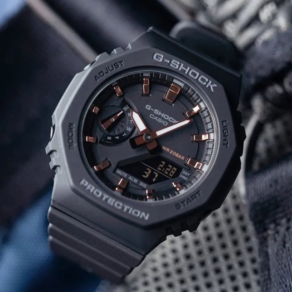 RELOJ ANÁLOGO DIGITAL PARA MUJER CASIO G-SHOCK GMA-S2100-1ADR - NEGRO MATE
