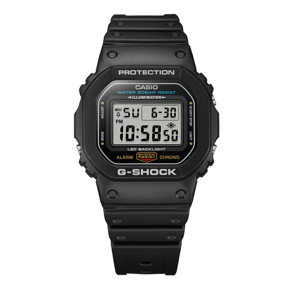 RELOJ DIGITAL PARA HOMBRE CASIO G-SHOCK DW-5600UE-1DR - NEGRO