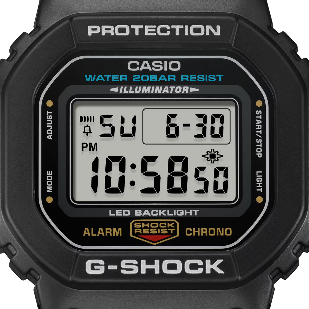 RELOJ DIGITAL PARA HOMBRE CASIO G-SHOCK DW-5600UE-1DR - NEGRO