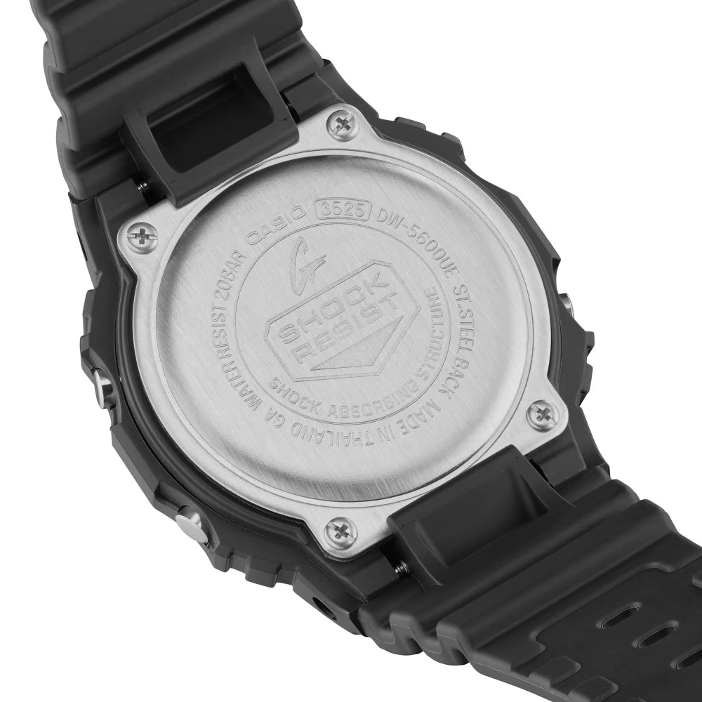 RELOJ DIGITAL PARA HOMBRE CASIO G-SHOCK DW-5600UE-1DR - NEGRO