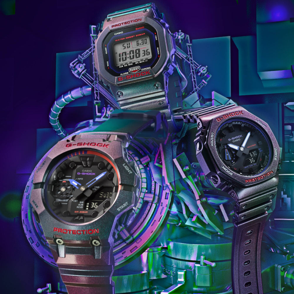 RELOJ ANÁLOGO DIGITAL PARA HOMBRE CASIO G-SHOCK GA-B001AH-6ADR - MORADO