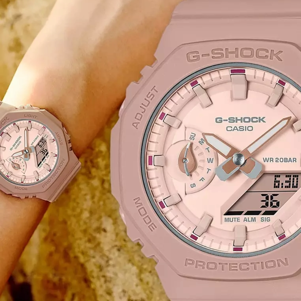 RELOJ ANÁLOGO DIGITAL PARA MUJER CASIO G-SHOCK GMA-S2100NC-4A2DR - ROSADO