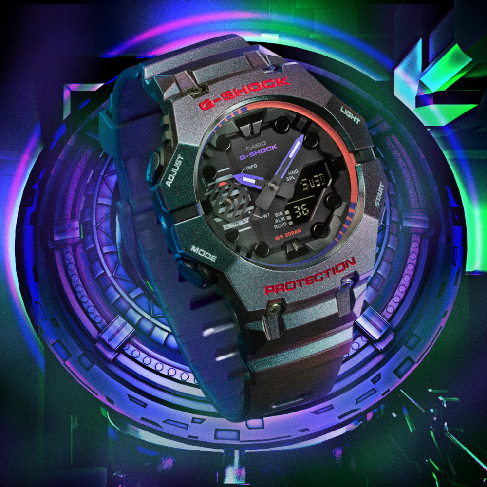 RELOJ ANÁLOGO DIGITAL PARA HOMBRE CASIO G-SHOCK GA-B001AH-6ADR - MORADO