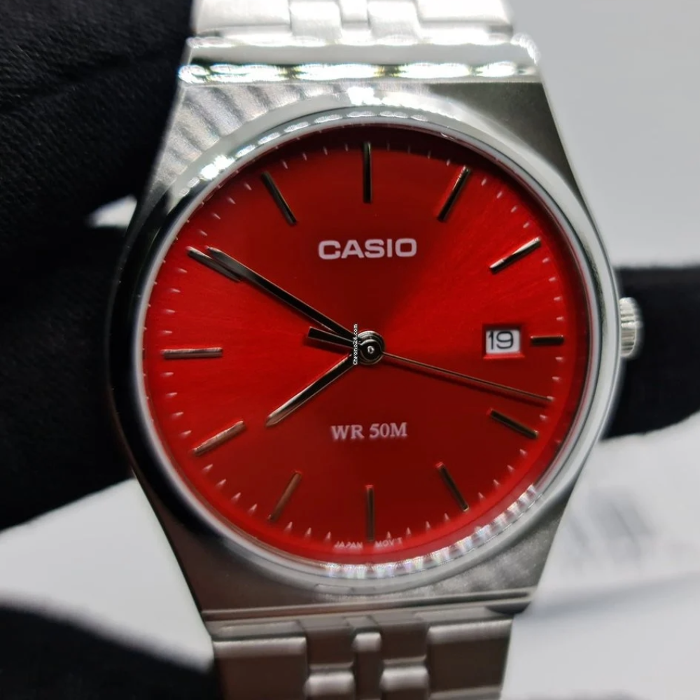 RELOJ PARA HOMBRE CASIO MTP-B145D-4A2VDF -ROJO