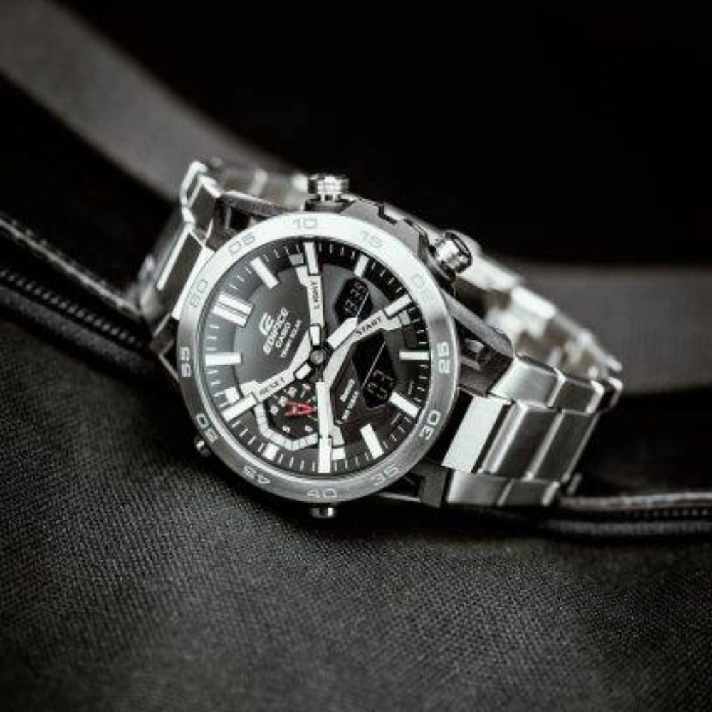 RELOJ ANALÓGICO-DIGITAL PARA HOMBRE CASIO EDIFICE ECB-2000D-1ADF - PLATEADO