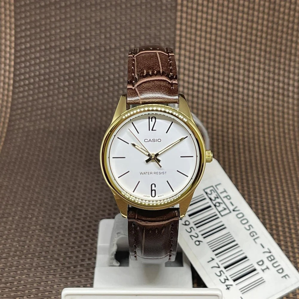 RELOJ PARA MUJER CASIO LTP-V005GL-7BUDF -BLANCO