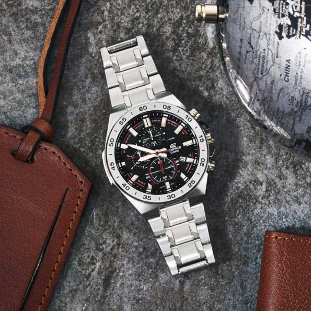 RELOJ ANALÓGICO PARA HOMBRE CASIO EDIFICE EFR-564D-1AVUDF - PLATEADO