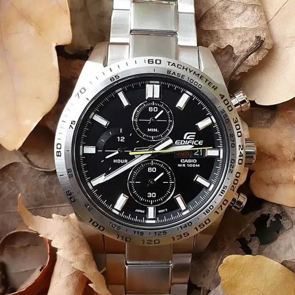 RELOJ ANALÓGICO PARA HOMBRE CASIO EDIFICE EFR-574D-1AVUDF - PLATEADO