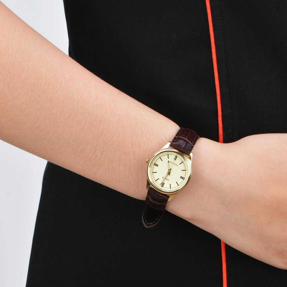 RELOJ PARA MUJER CASIO LTP-V005GL-9AUDF -AMARILLO