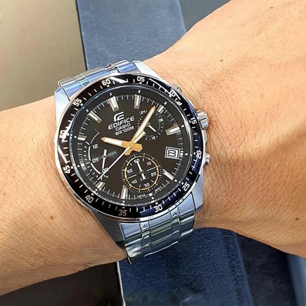 RELOJ ANALÓGICO PARA HOMBRE CASIO EDIFICE EFV-540D-1A9VUDF - PLATEADO