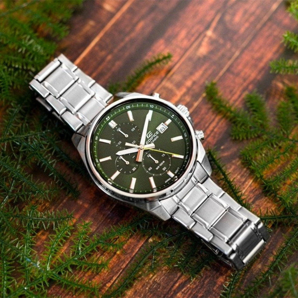 RELOJ ANALÓGICO PARA HOMBRE CASIO EDIFICE EFV-610D-3CVUDF - PLATEADO