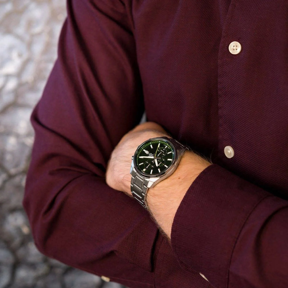 RELOJ ANALÓGICO PARA HOMBRE CASIO EDIFICE EFV-610D-3CVUDF - PLATEADO