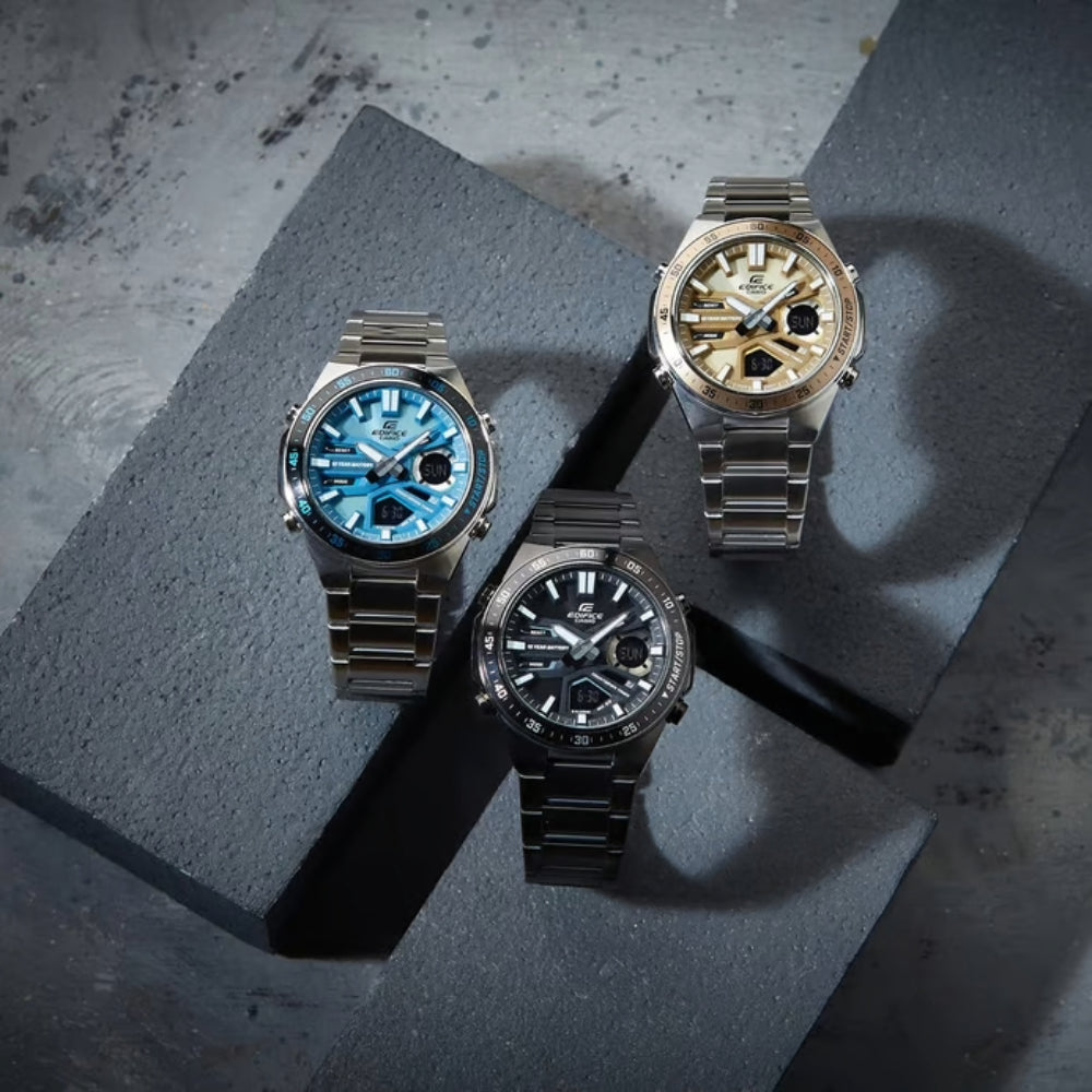 RELOJ ANALÓGICO-DIGITAL PARA HOMBRE CASIO EDIFICE EFV-C110D-5ADF - PLATEADO