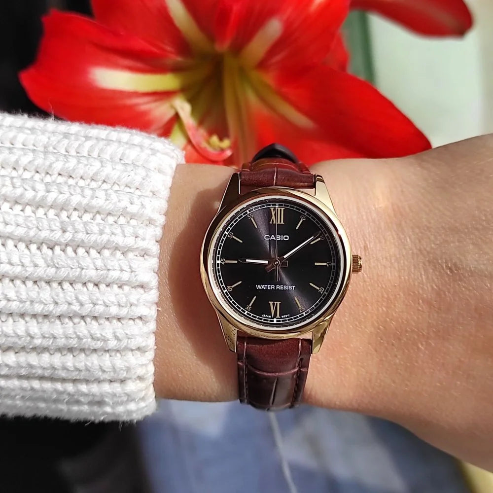 RELOJ PARA MUJER CASIO LTP-V005GL-1B2UDF -NEGRO