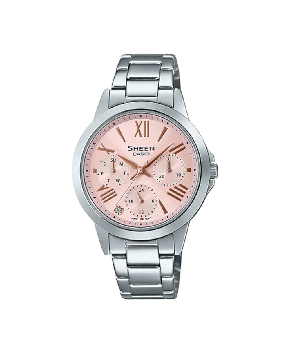 RELOJ PARA MUJER CASIO SHEEN SHE-3516D-4AUDF -ROSADO